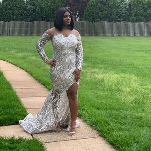 Custom Prom/Reception dress size 10! 1 of a kind!